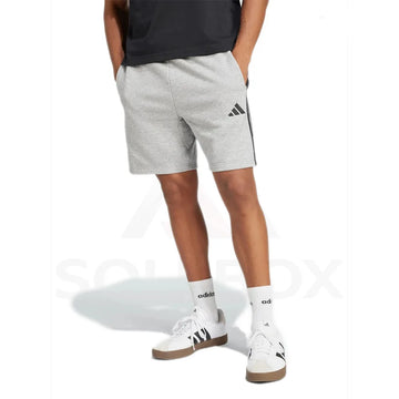 Adidas Essential 3-Stripes French Terry Shorts - Medium Grey Heather