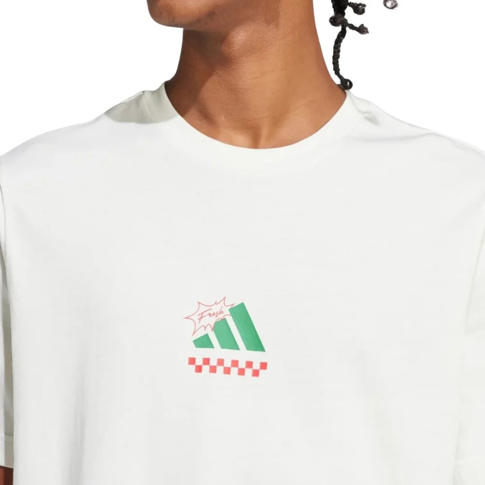 Adidas Lounge Pizza Graphic Tee T-shirt - White