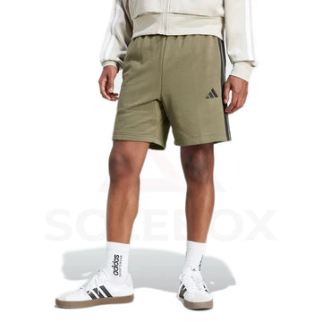 Adidas Essential 3-Stripes French Terry Shorts - Green