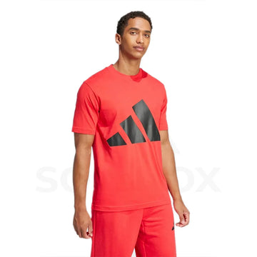 Adidas Essentials Big Logo Tee Men's T-Shirt - Red