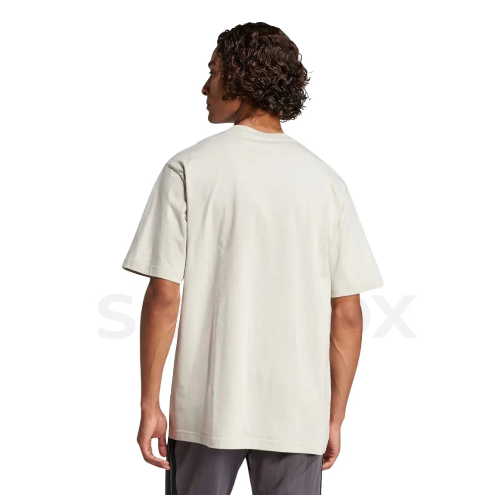 Adidas Essentials Linear Single Jersey Tee T-shirt - Beige