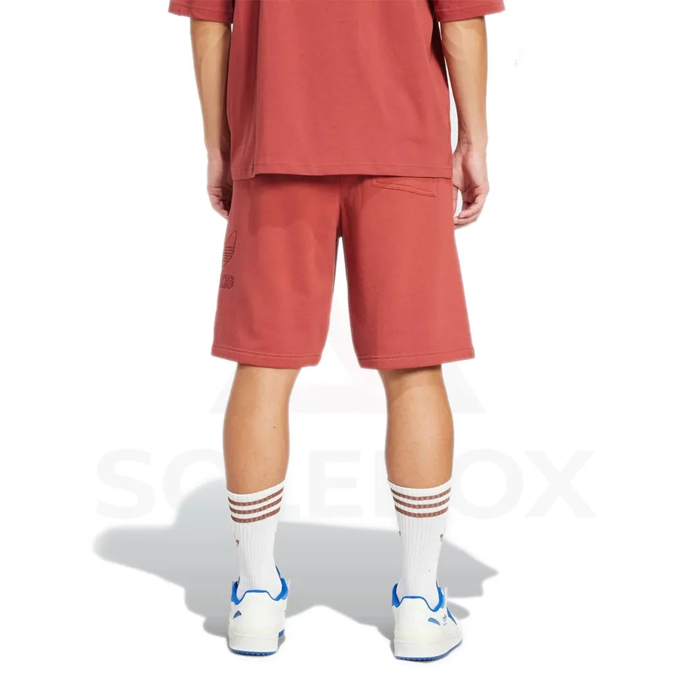 Adidas Adicolor Outline Trefoil Shorts - Red