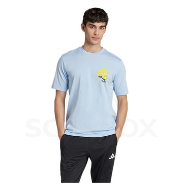 Adidas Lemons Graphic Tee Men's T-shirt - Glow Blue