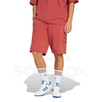 Adidas Adicolor Outline Trefoil Shorts - Red