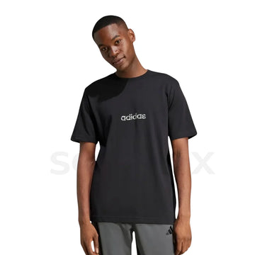 Adidas Essentials Linear Single Jersey T-Shirt - Black