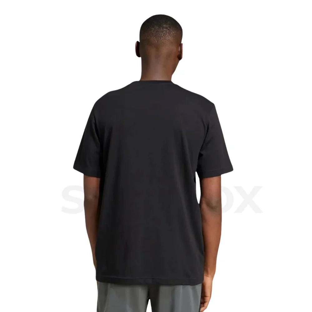 Adidas Essentials Linear Single Jersey T-Shirt - Black