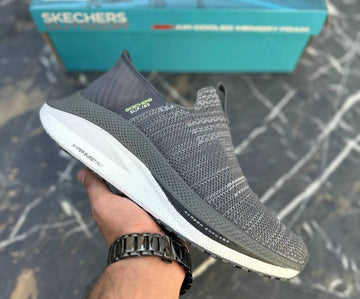 Skechers Slip Ins HyperBurst Pro Medicated Grey Authentic Original