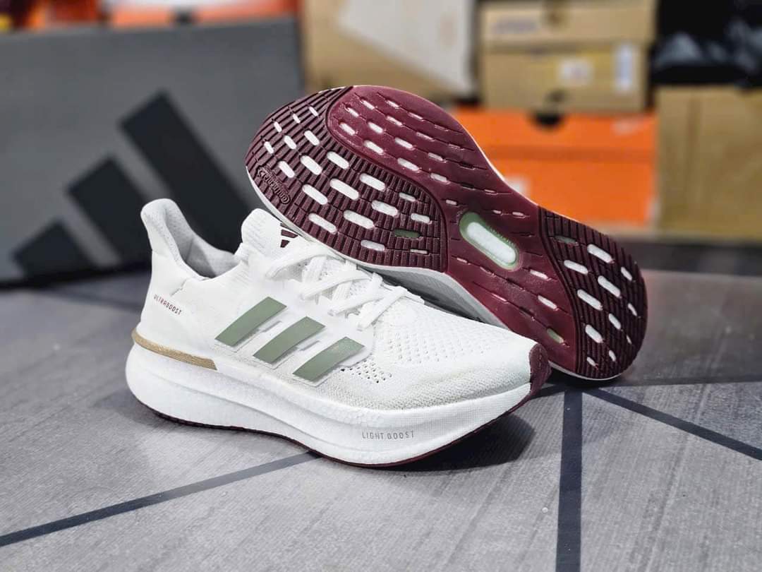 Adidas Ultraboost 5 2024 (UA AUTHENTIC ) White/Silver Green/Gold Metallic